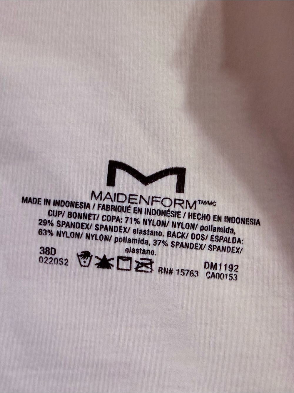 Maidenform 38D women’s Light Pink Push-Up Bra wireless side slimming EUC - Picture 12 of 14